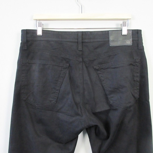 AG Adriano Goldschmied Men's Slim Straight Jeans - Black - Picture 6 of 13